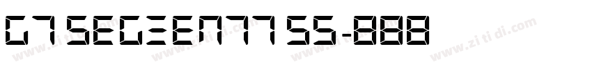 G7 Segment7 55字体转换